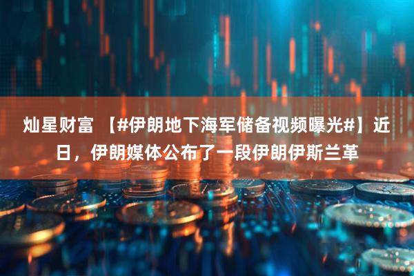 灿星财富 【#伊朗地下海军储备视频曝光#】近日，伊朗媒体公布了一段伊朗伊斯兰革