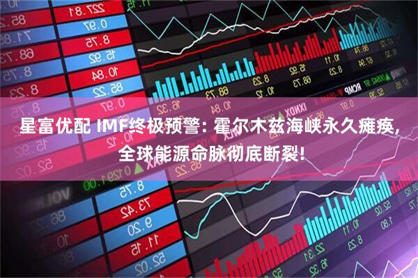 星富优配 IMF终极预警: 霍尔木兹海峡永久瘫痪, 全球能源命脉彻底断裂!